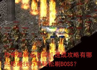 ���浥ְҵ��˾���ٳɹ�������Щ���ؼ��ɿ�����ˢBOSS��