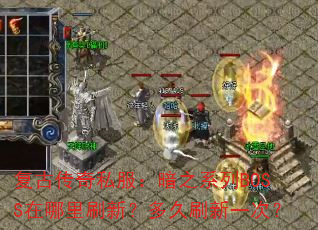 ���Ŵ���˽������֮ϵ��BOSS������ˢ�£����ˢ��һ�Σ�