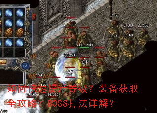如何快速提升等级?装备获取全攻略?BOSS打法详解? 如何快速提升等级?装备获取全攻略?BOSS打法详解?