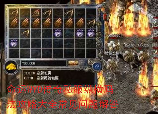 命运WYD传奇私服纵横玛法攻略大全常见问题解答 命运WYD传奇私服纵横玛法攻略大全常见问题解答