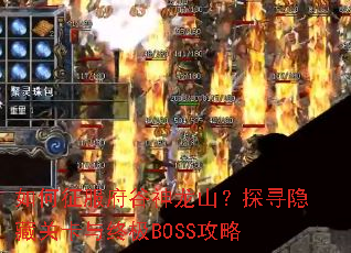 如何征服府谷神龙山?探寻隐藏关卡与终极BOSS攻略 如何征服府谷神龙山?探寻隐藏关卡与终极BOSS攻略