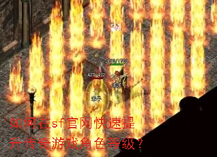如何在sf官网快速提升传奇游戏角色等级? 如何在sf官网快速提升传奇游戏角色等级?